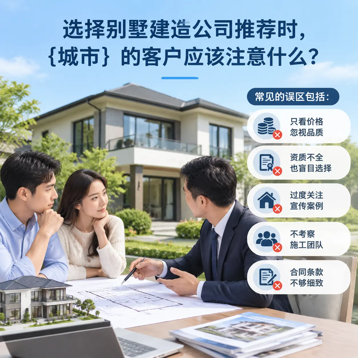 选择别墅建造公司推荐时，六枝特 的客户应该注意什么？